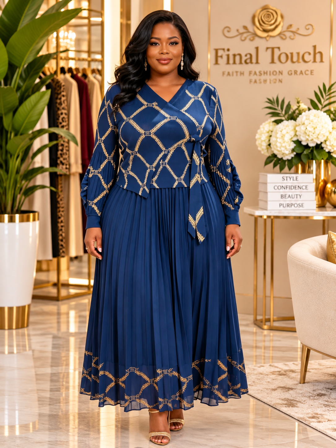 Royal Blue Sophia Dress