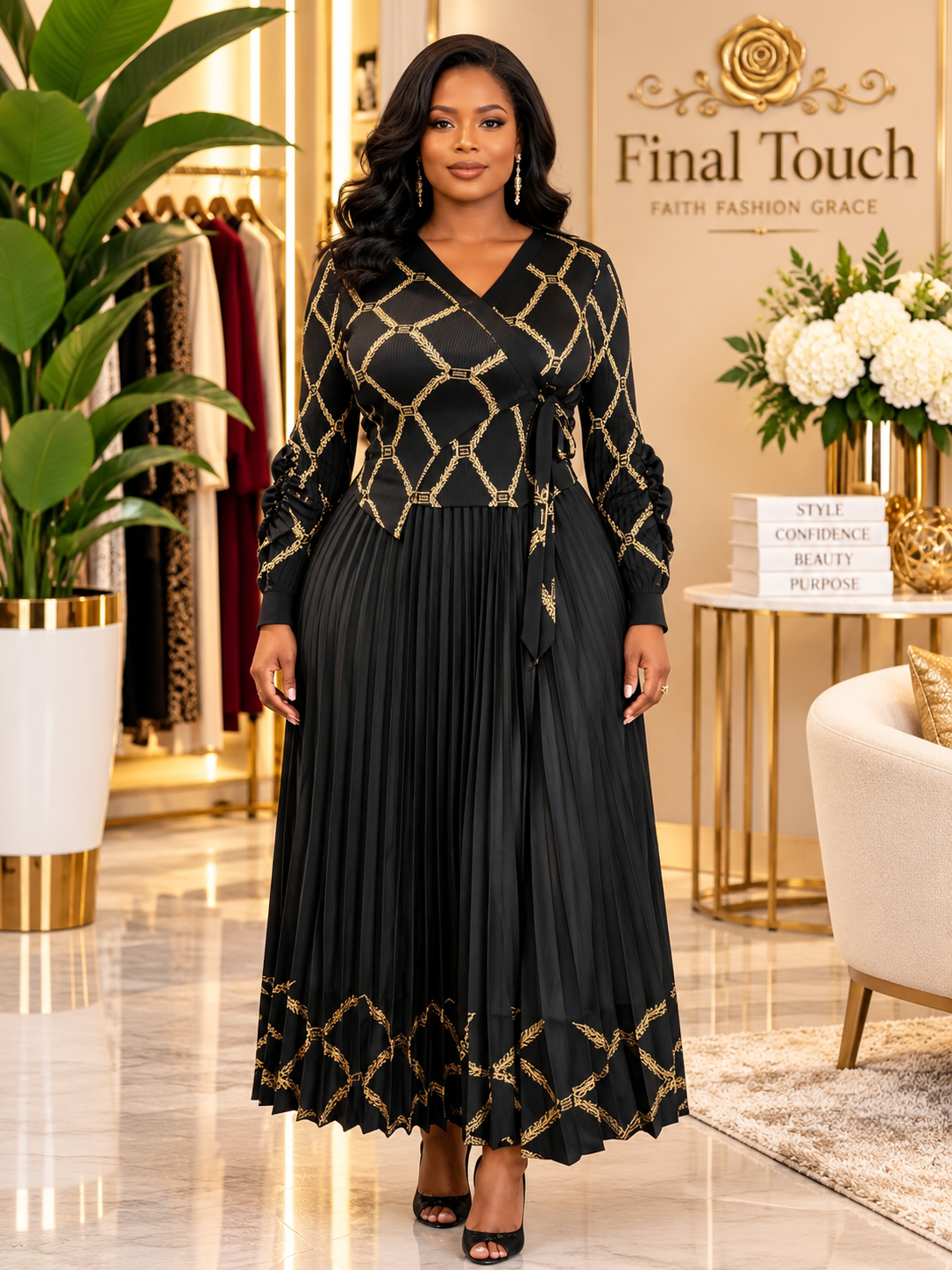 Black Sophia Dress