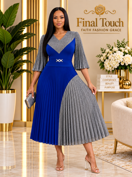 Royal Blue Elegance Dress